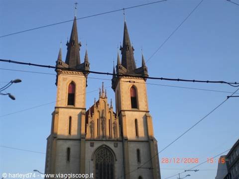 gothic church near Vltavska metro