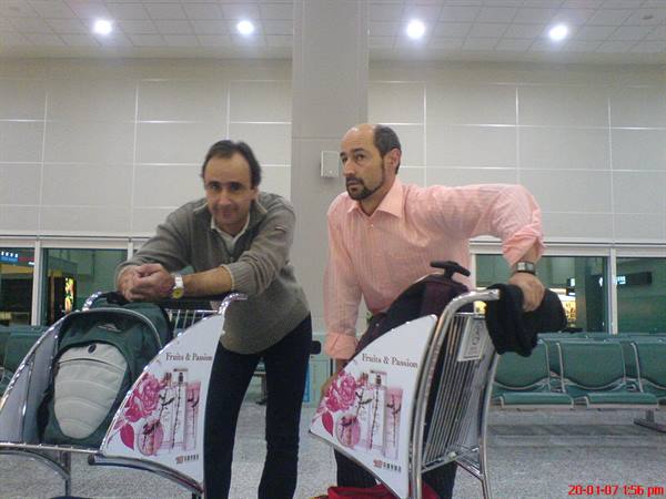 marco and I at Taipei airport