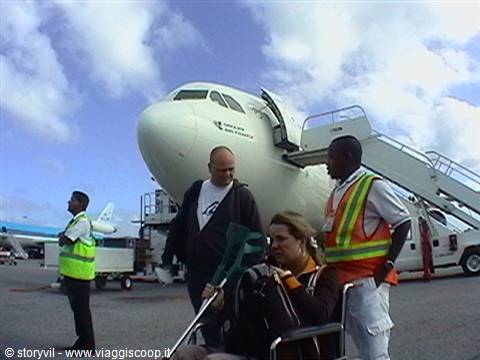 arrived at princess juliana airport