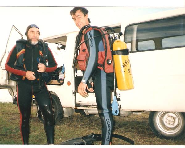 taking the diving course