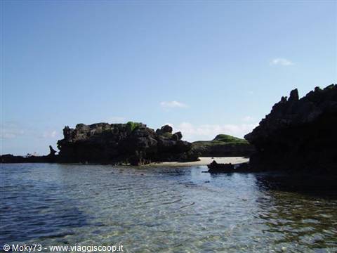 Beach in front of the resort during low tide