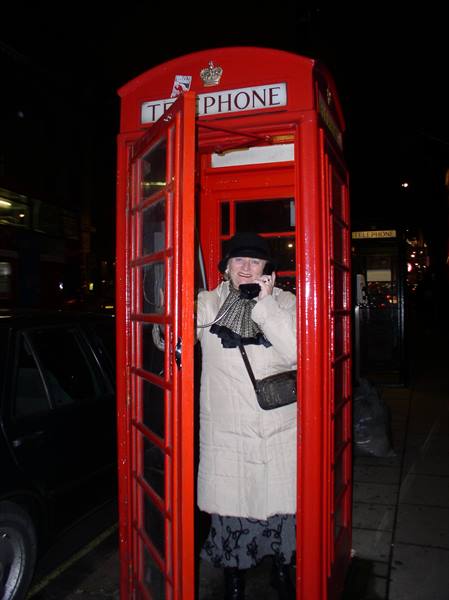 The famous red phone boxes