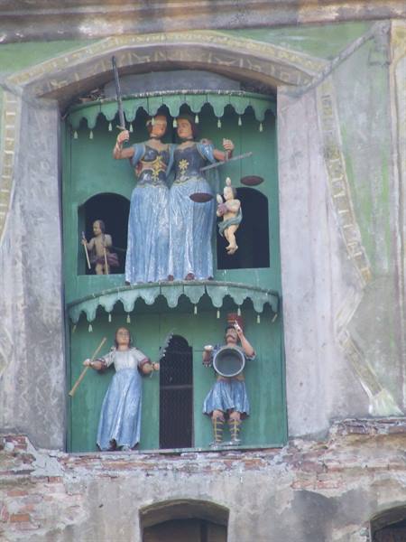 SIGHISOARA - Detail of the Clock Tower