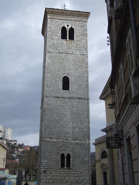 RIJEKA - Medieval bell tower