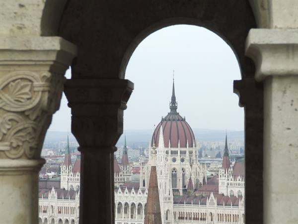 BUDAPEST - the Parliament from the Fishermen's Bastion