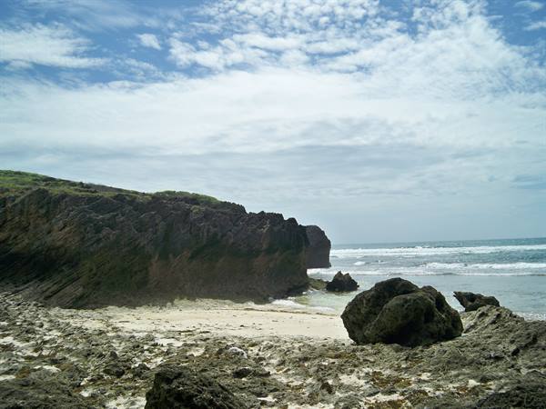 walking on the beach