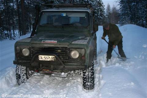 We have to set up camp for the night stop