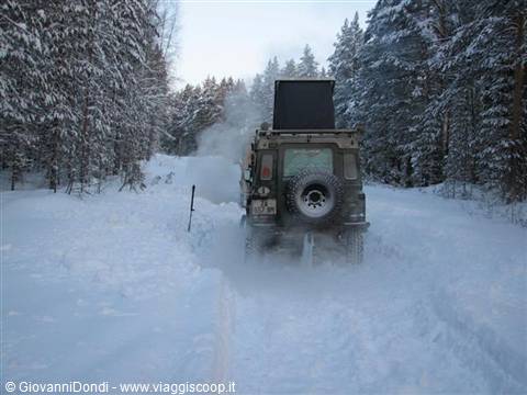 At dawn, a cloud of freezing fog envelops the Defender