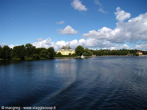 Sailing towards Drottningholm