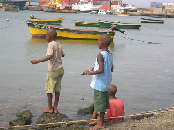 little Cape Verdeans fishing
