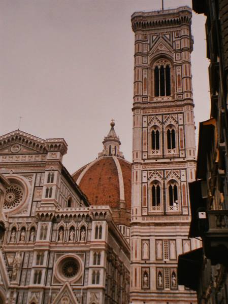 Giotto's bell tower and the dome of Santa Maria del Fiore cathedral, Florence