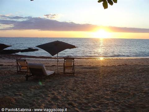 Sunset at 'Gerard et Francine', Ambatoloaka