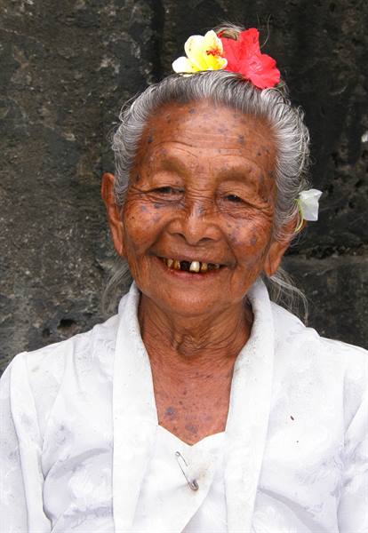 Balinese elder at Yeh Pulu