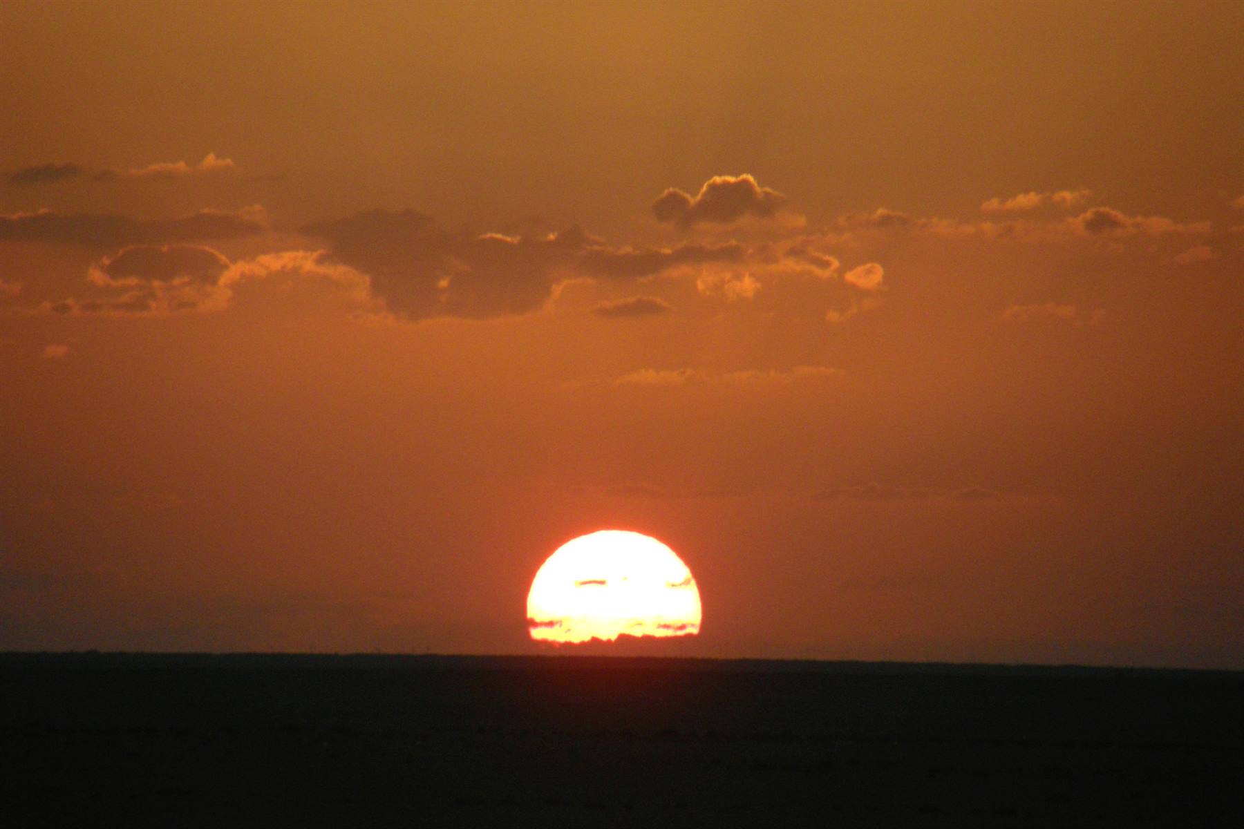 Sunset in the desert