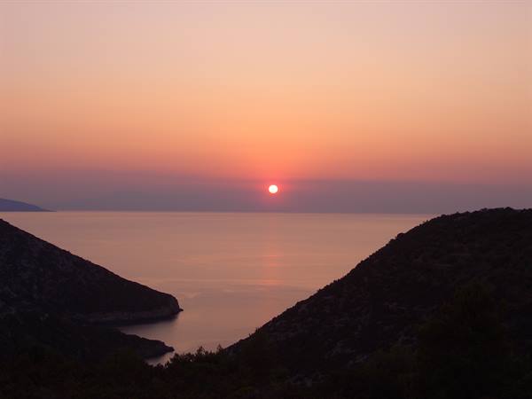 Sunset from the old town of Alonissos