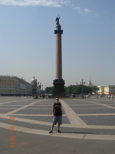 St Petersburg - Palace square, column of Alexander I