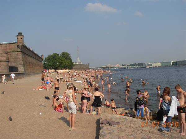St Petersburg - Peter and Paul fortress, beach