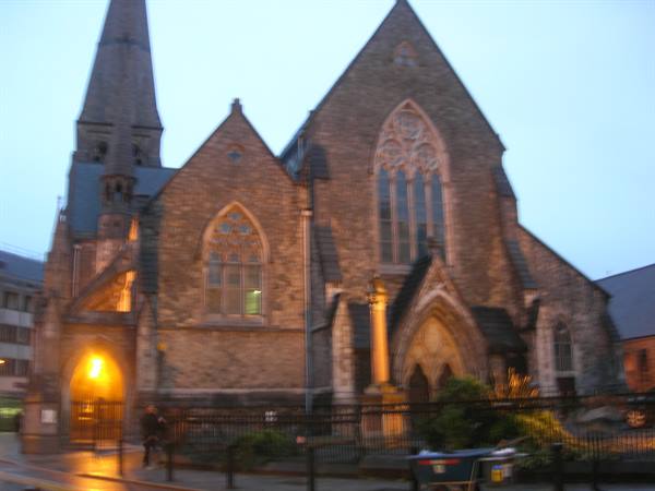 Dublin - illuminated church
