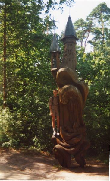 Neringa - statues in the forest