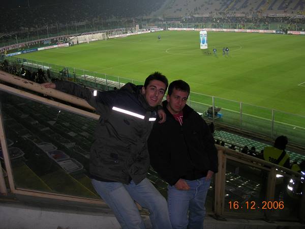 Florence - me and Thomas at the stadium
