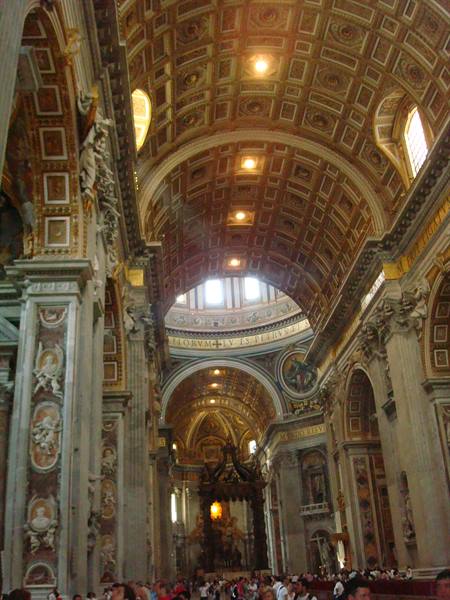 Vatican - inside St Peter's