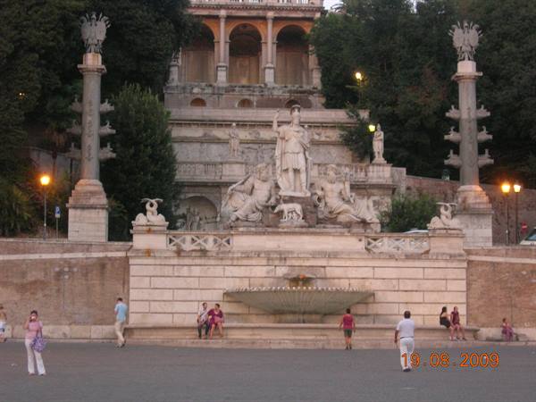 Rome - piazza del Popolo, fountain of Neptune