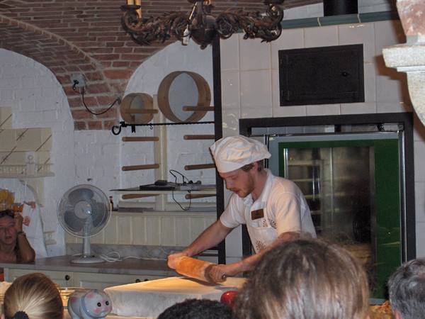 Strudel-making demonstration