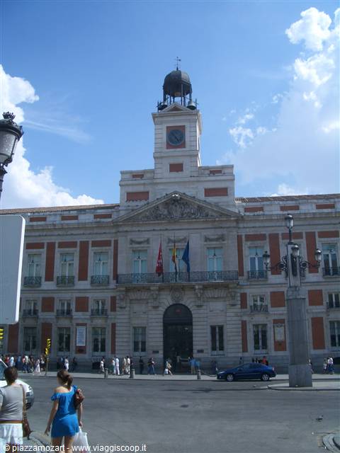 The Real Casa de Correos at Puerta del Sol, Madrid, with its clock tower