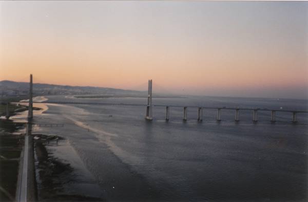 SUNSET ON THE TAGUS RIVER
