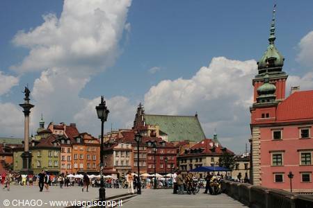Castle Square in Warsaw with Sigismund's Column and the Royal Castle