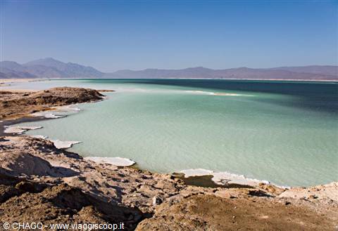 Lake Assal salt lake