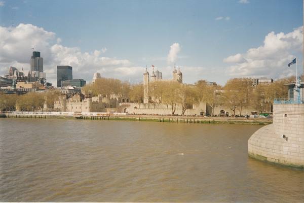 the Tower seen from the Thames