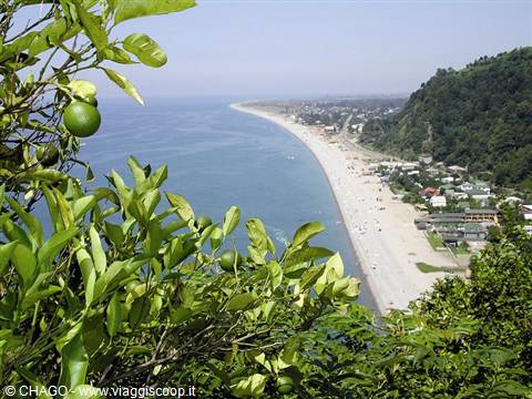 Batumi the beach