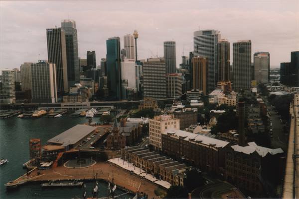 the Rocks from the Harbour Bridge