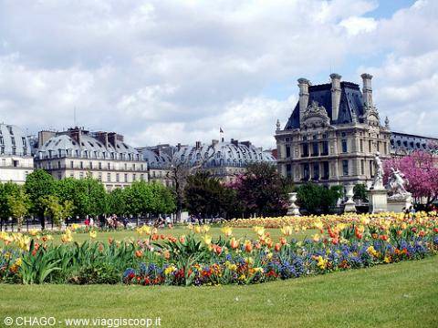 the Tuileries gardens