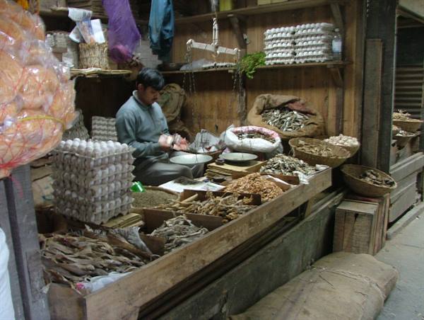 eggs and dried fish
