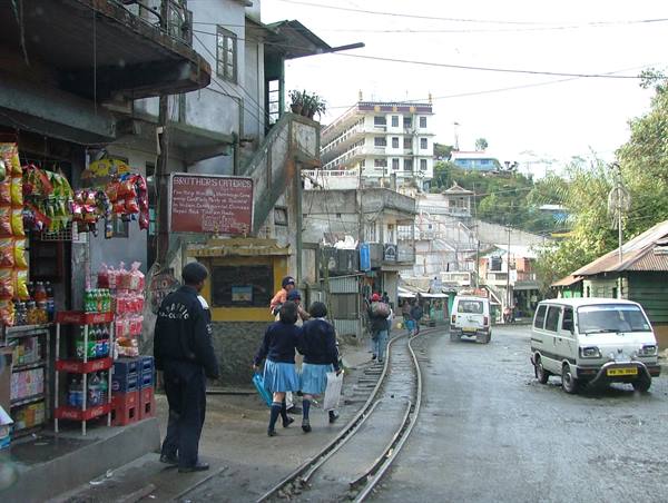 from here the Himalayan railway train climbs up