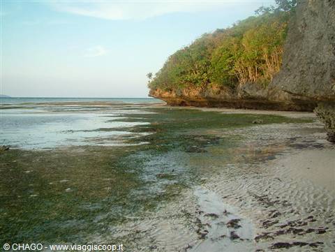 low tide at Boracay beach