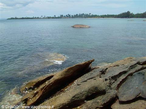 the Cambodian sea