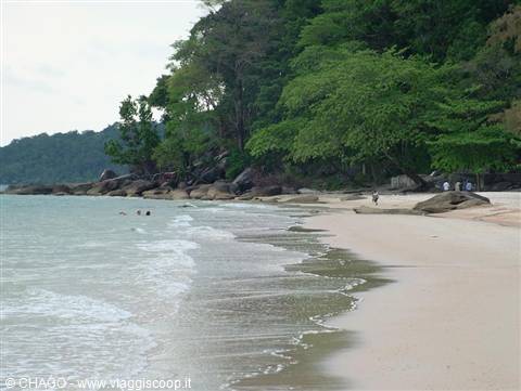 the beach of Sihanoukville