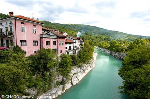 Bovec, the Soča river