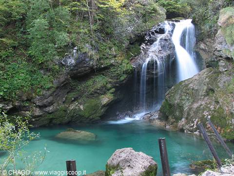 little waterfall at Vintgar