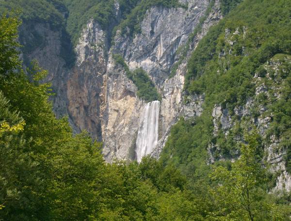 Boka waterfall, near Bovec