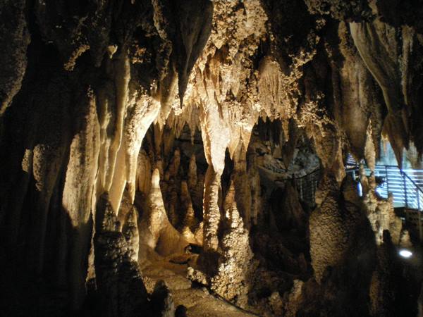 stalagmites and stalactites