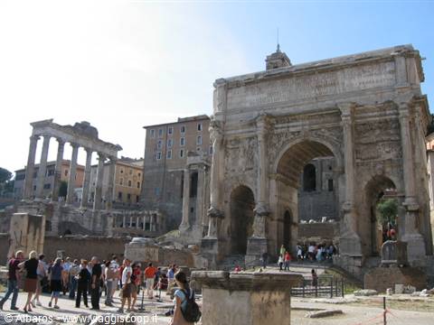 The Arch of Augustus in the Imperial Fora