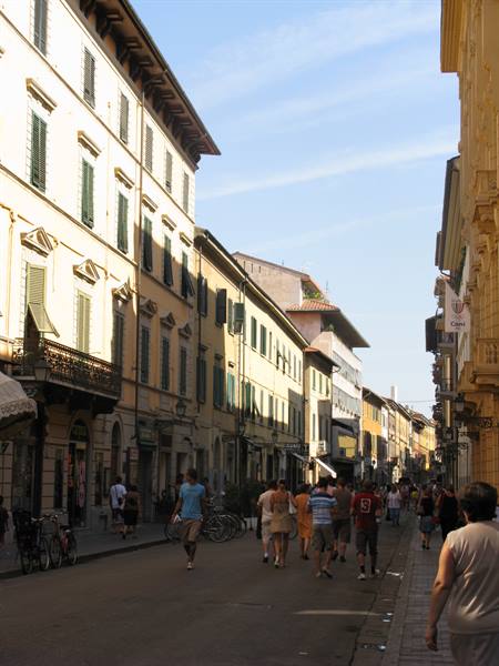 Corso Italia, pedestrian, in Pisa
