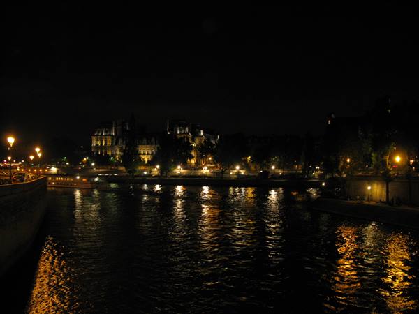 the Seine in the evening
