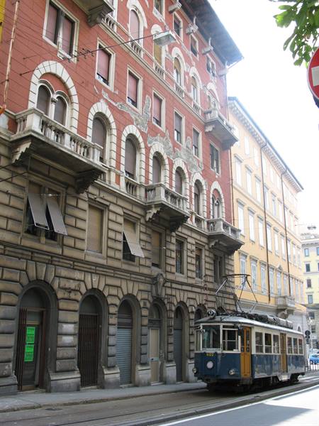 here is the first tram of Italy