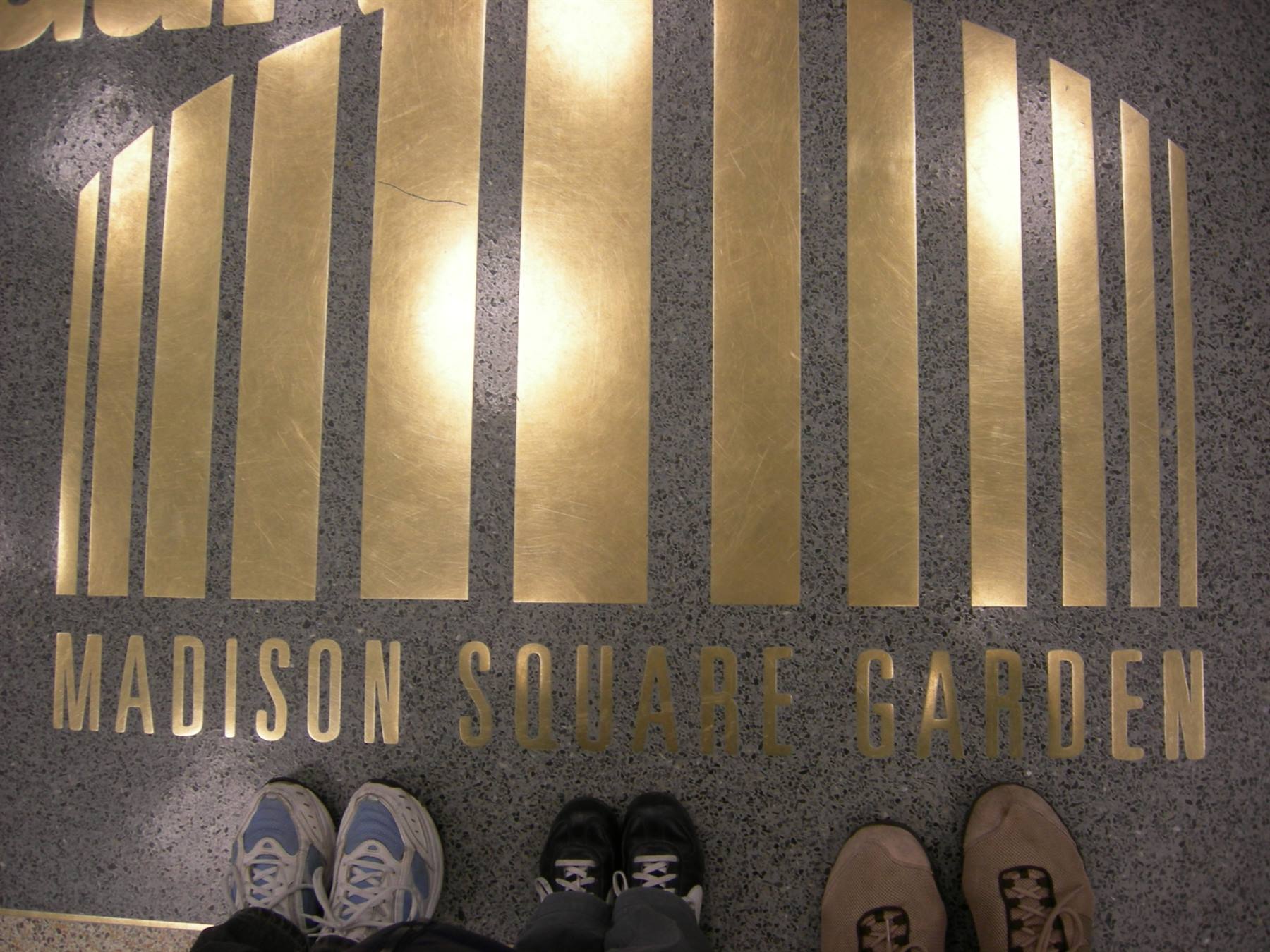 Feet at Madison Square Garden