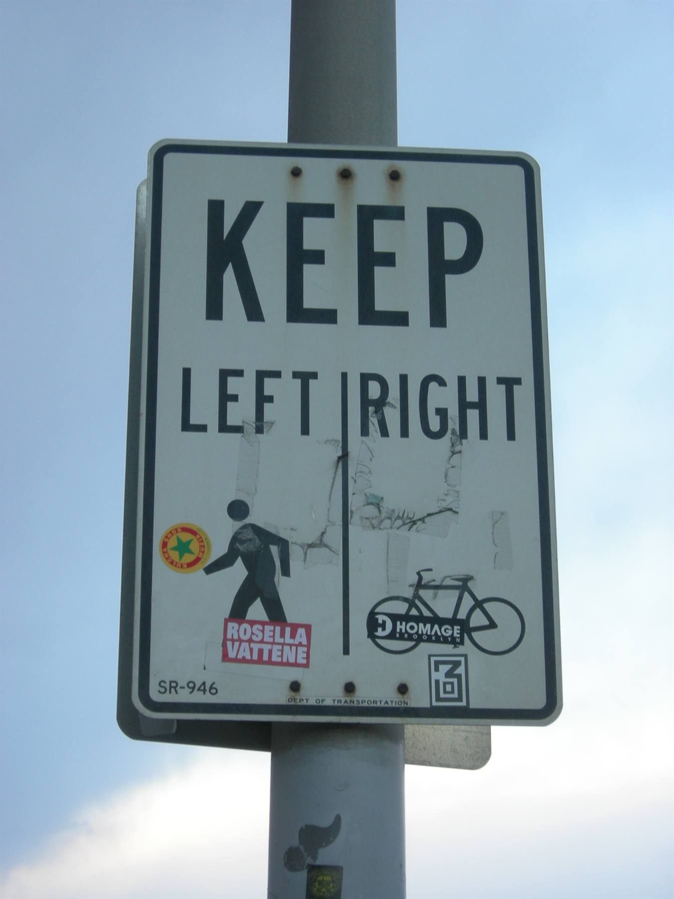 watch out for the cyclists of the Brooklyn Bridge..!
